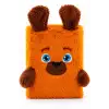 14x20 Peluş Hayvan Defter Serisi - BUNNY ORANGE  (Çizgili - 80 Yaprak)