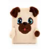 14x20 Peluş Hayvan Defter Serisi - DOG PLUSH  (Çizgili - 80 Yaprak)