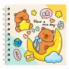 13,5 x 13,5 Spiralli Capybara Defter Serisi - NİCE DAY (ÇİZGİLİ - 60 Yaprak)
