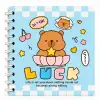 13,5 x 13,5 Spiralli Capybara Defter Serisi - LUCK (ÇİZGİLİ - 60 Yaprak)