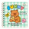 13,5 x 13,5 Spiralli Capybara Defter Serisi - FUNNY (ÇİZGİLİ - 60 Yaprak)