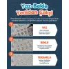 Oluklu Alfabe Yazı Kitabı - Sihirli Uçan Kalem Hediyeli - Kabartmalı Yazı Defteri ile Alfabeyi Hızla Öğren