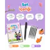Oluklu SAYILAR Kitabı - Sihirli Uçan Kalem Hediyeli - Kabartmalı SAYI Defteri ile SAYILARI Hızla Öğren
