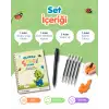 Oluklu ÇİZGİ Kitabı - Sihirli Uçan Kalem Hediyeli - Kabartmalı ÇİZGİ Defteri