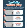 Oluklu ÇİZGİ Kitabı - Sihirli Uçan Kalem Hediyeli - Kabartmalı ÇİZGİ Defteri