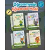 Oluklu Kitap Seti - Oluklu Alfabe - Oluklu Sayılar - Oluklu Güzel Yazı - Oluklu Çizgi - 4 Kitap