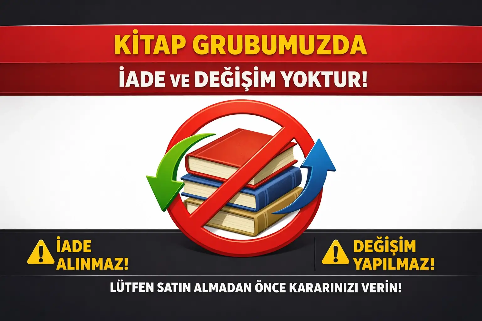 Kitap Grubunda İade ve Değişim Süreçleri