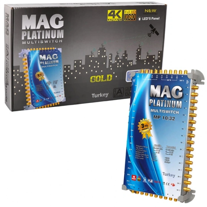 10*32 Sonlu/Kaskatlı Swıtchlı Uydu Santrali Mag Platınum