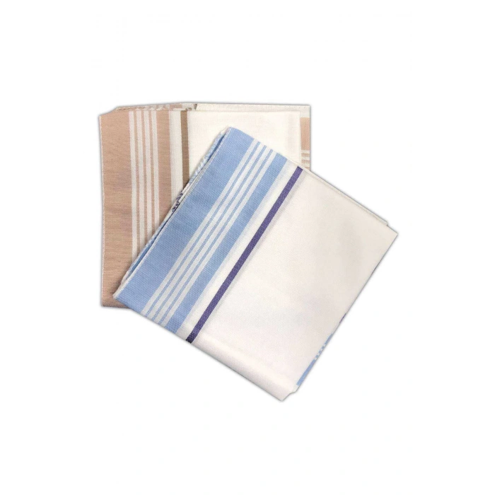 12 Adet Pamuklu Lüx Erkek Mendili 40x40 Cm