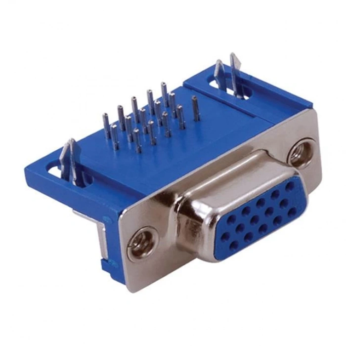15 Pin Dişi D-Sub Şase L Tip