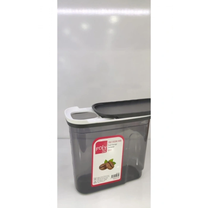 1.8 Litre Poly Erzak Saklama Kabı Kızaklı Kapak Royaleks-bnm-0650