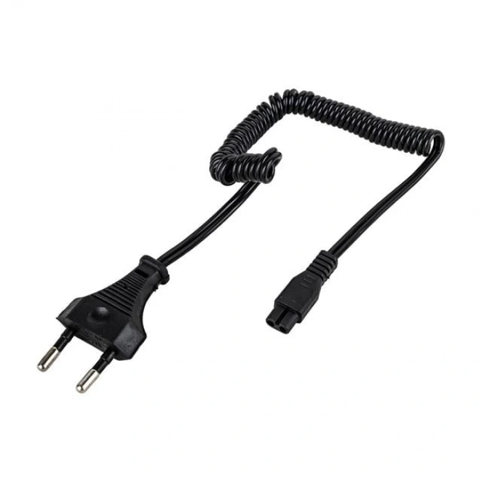 220 Volt Spiral Model Ceyran Power Kablo 1 Metre (Traş Makineleri-Işıldaklar İçin)