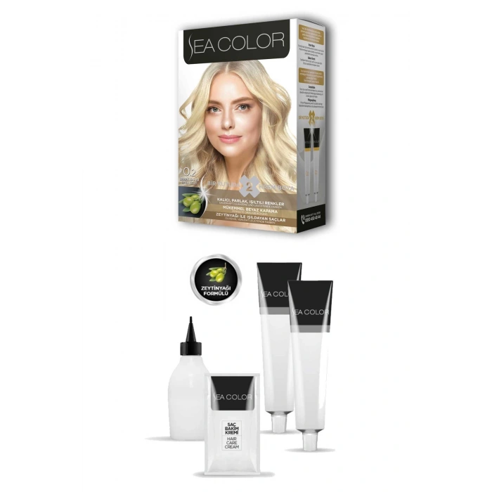 2x2 Tüp Krem Saç Boyası Seti Bebek Sarısı No:0.2