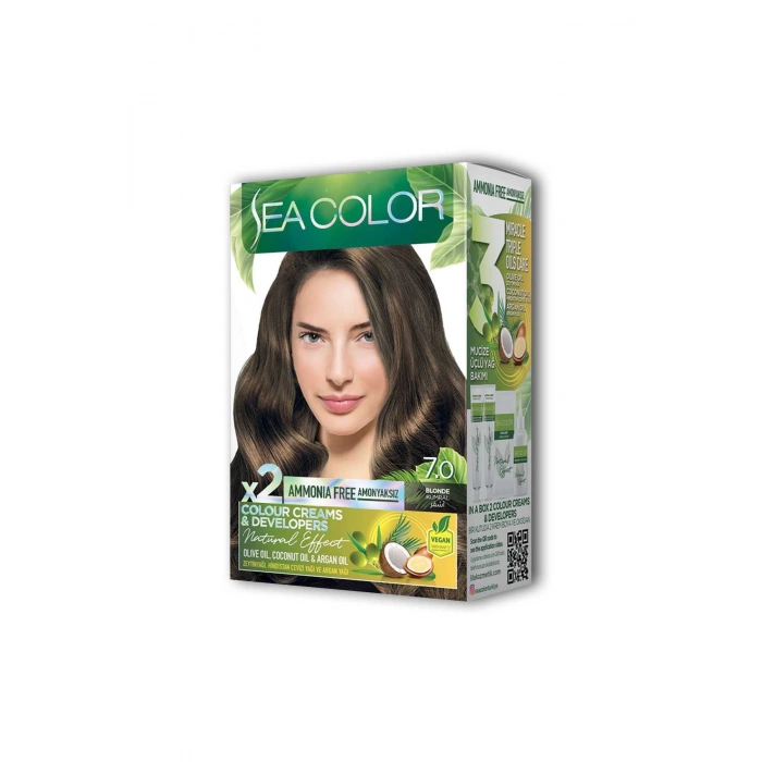 2x2 Tüp Krem Saç Boyası Seti Kumral No:7.0