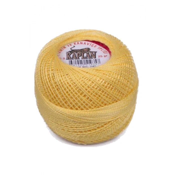 3 Adet Kaplan Etamin Ve Kanaviçe İpi 8 No Kod/renk: 742 - 666 - 550 - Ryl