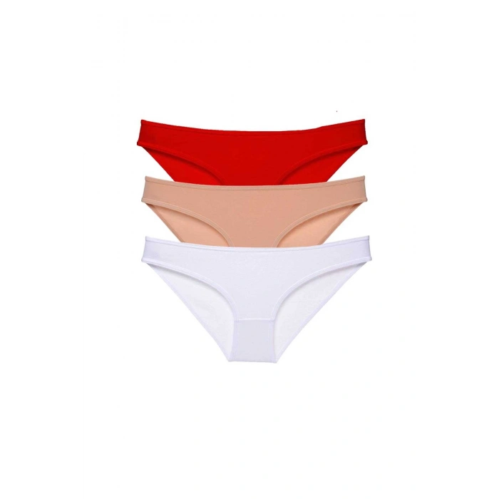 3 Adet Süper Eko Set Likralı Kadın Slip Külot 541
