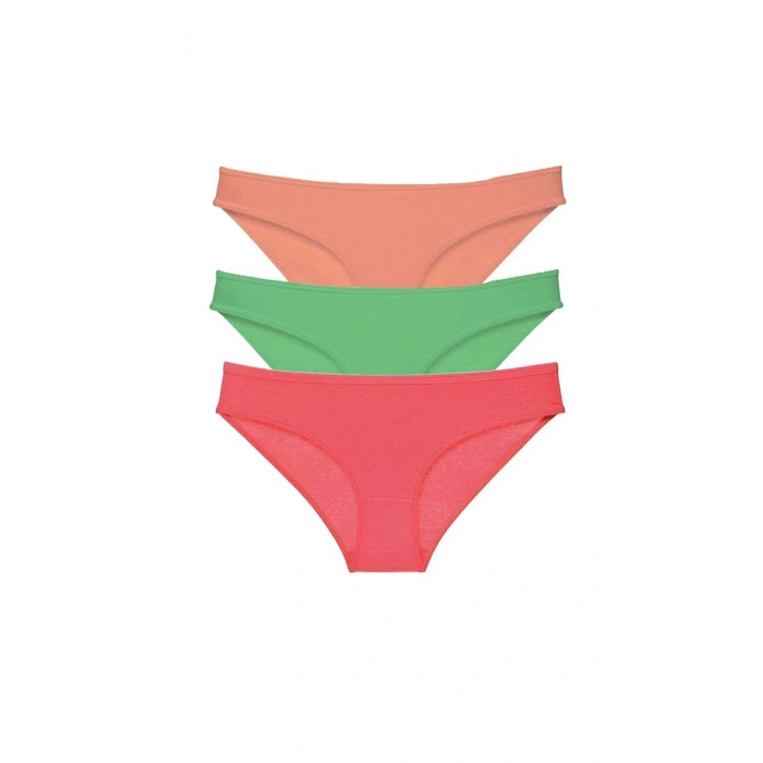 3 Adet Süper Eko Set Likralı Kadın Slip Külot 543