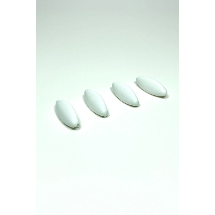 4 Adet Plastik Çengelli Eşarp Ve Şal İğnesi Beyaz 4 Cm