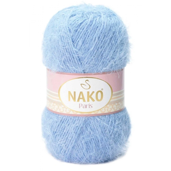 5 Adet Paris El Örgü İpi Yünü Mavi 4129