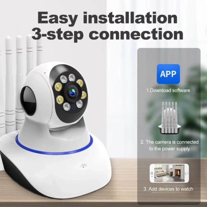 5 Antenli Bebek Ev Güvenlik Kamerası