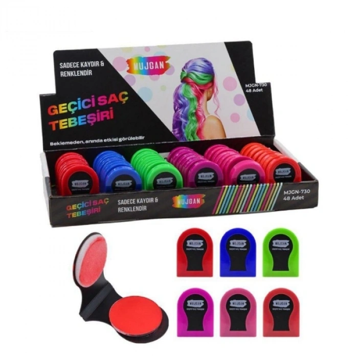 6lı Geçici Saç Tebeşiri Seti