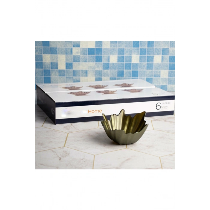 6lı Yaprak Şekilli 13 Cm. Cam Kase Royaleks-smg05926