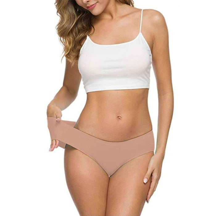 7 Adet Kadın Dikişsiz Lazer Kesim Esnek İz Yapmayan Külot S2