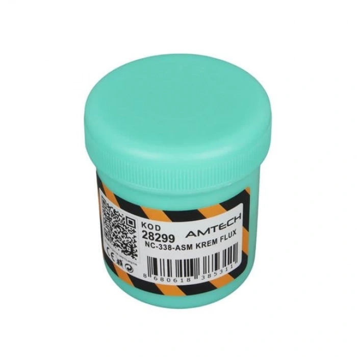 Amtech NC-338-ASM 100g Lehim Kremi (Flux) No-Clean Halojensiz Profesyonel BGA/SMD Lehimleme