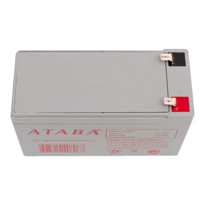 Ataba AT1290G 12 Volt 9 Amper Jel Akü