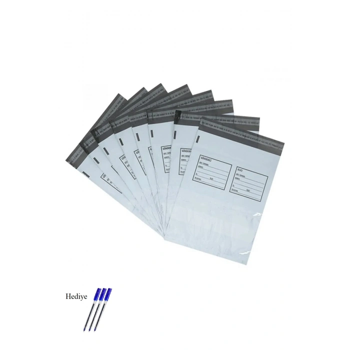 Cepli Küçük Boy Kargo Poşeti 24x30+5 Cm - 200 Adet (40+40=80 Mikron)