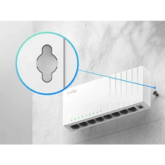 CUDY 8-Port 10/100 Mbps Desktop Switch
