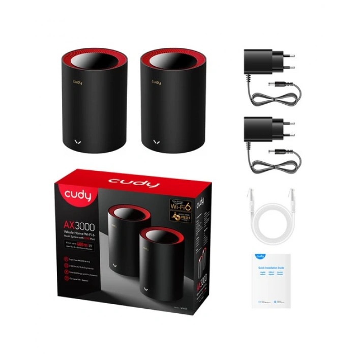 CUDY AX3000 WiFi 6 x2 Mesh 2.5G Solution