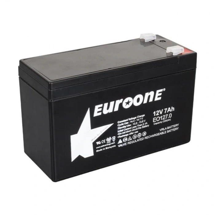 Euroone EO127.0 12 Volt 7 Amper Bakımsız Kuru Akü