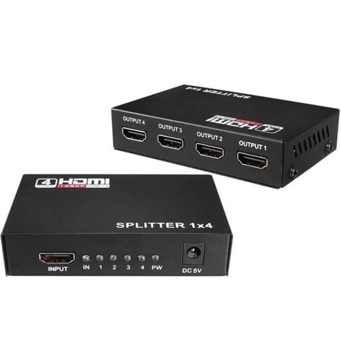 Fully G-538G 1.4V 1080P 3D 4 Portlu HDMI Splitter Dağıtıcı