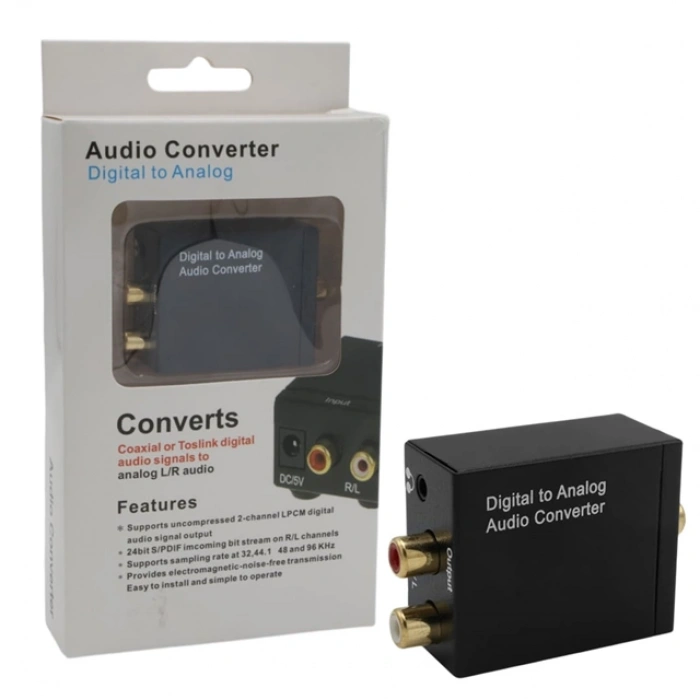 Fully G-538ND Optik/Koaksiyel Dijital Ses - Analog RCA Çevirici