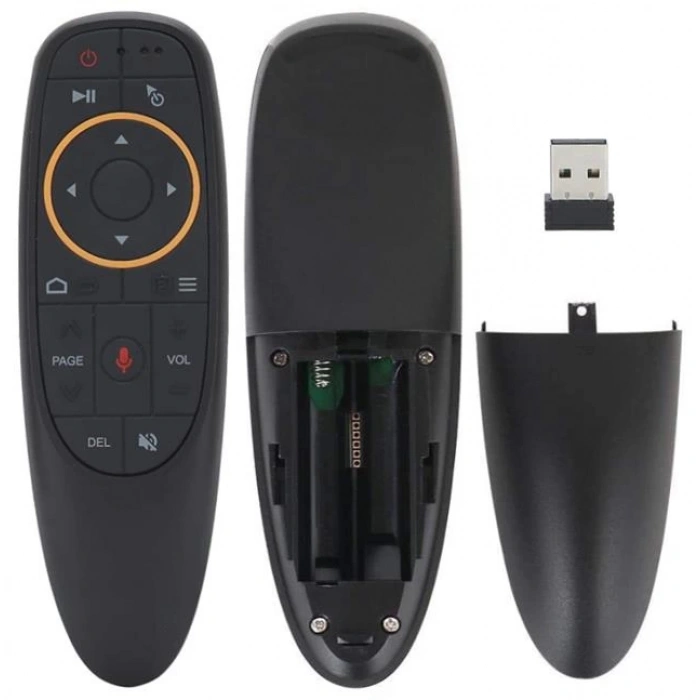 G10 Android-Windows-Linux-TV Box-Mac OS Uyumlu 2.4 Ghz Ses Komutlu Wireless Air Mouse Uzaktan Kumanda