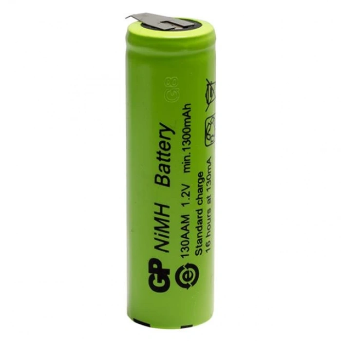 GP 1300mA 1.2V Düz Kafa Puntalı Aa Kalem Pil 130AAM