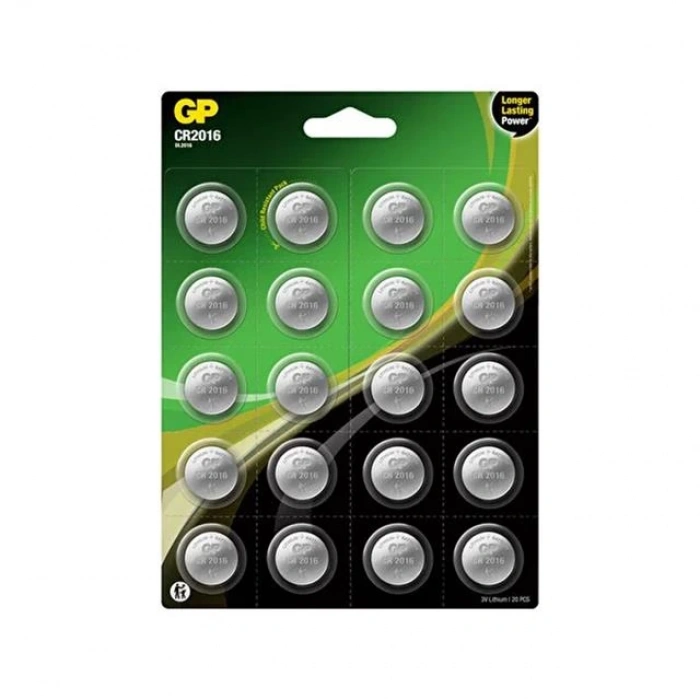 GP CR2016 DL2016 Lityum 20li Para Pil (GPCR2016-2CAI20)