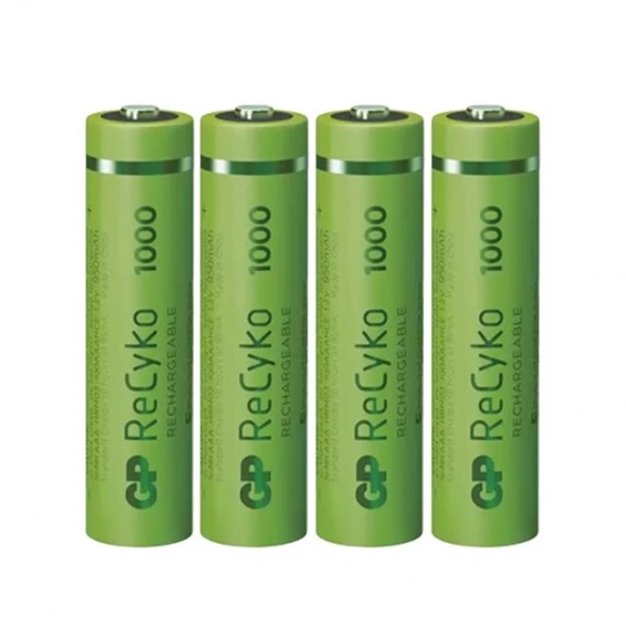 GP Recyko 950mAh Ni-MH AAA Şarjlı İnce Kalem Pil 4lü Paket