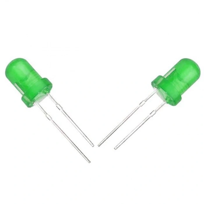 Halmet Mantar Led 5mm Yeşil Mat