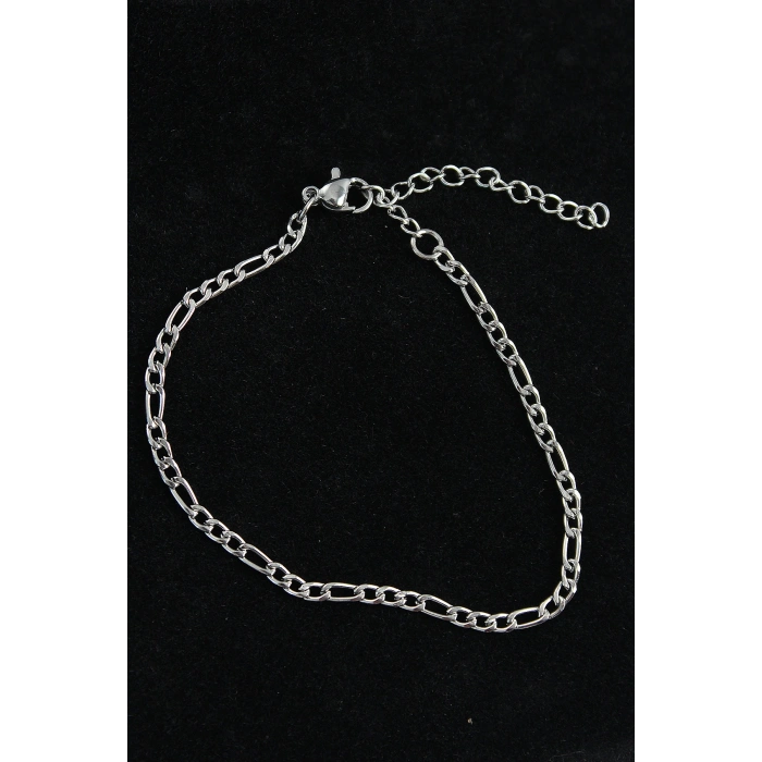 HarmonyAura 316L Çelik Figaro Model Gümüş Renk Erkek Bileklik