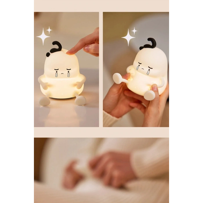 HarmonyAura  A001 Dekoratif Gece Lambası Üzgün Çocuk