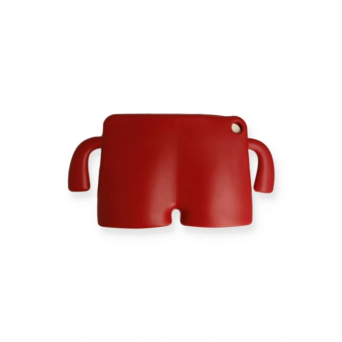 HarmonyAura Apple iPad Pro 13 (2024) Karakter Tablet Silikon - Kırmızı