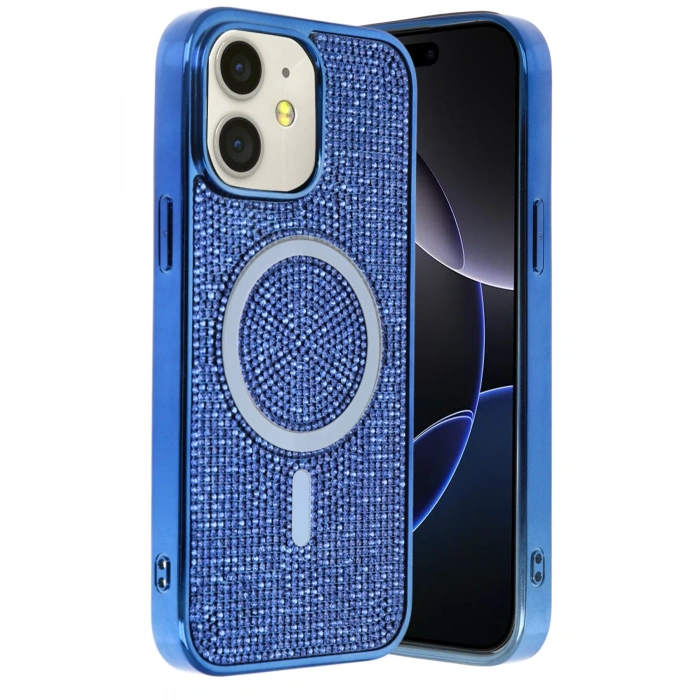 HarmonyAura Apple iPhone 11 Helen Magsafe Kapak - Lacivert