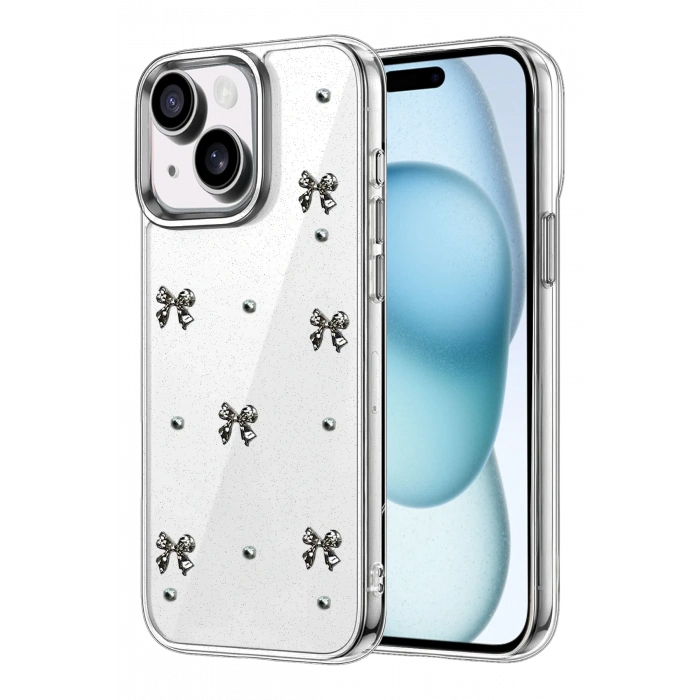 HarmonyAura Apple iPhone 14 Fiyonk Desenli Kapak - Desen 5