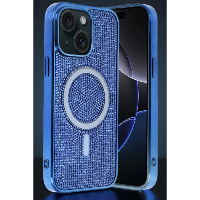 HarmonyAura Apple iPhone 14 Helen Magsafe Kapak - Lacivert