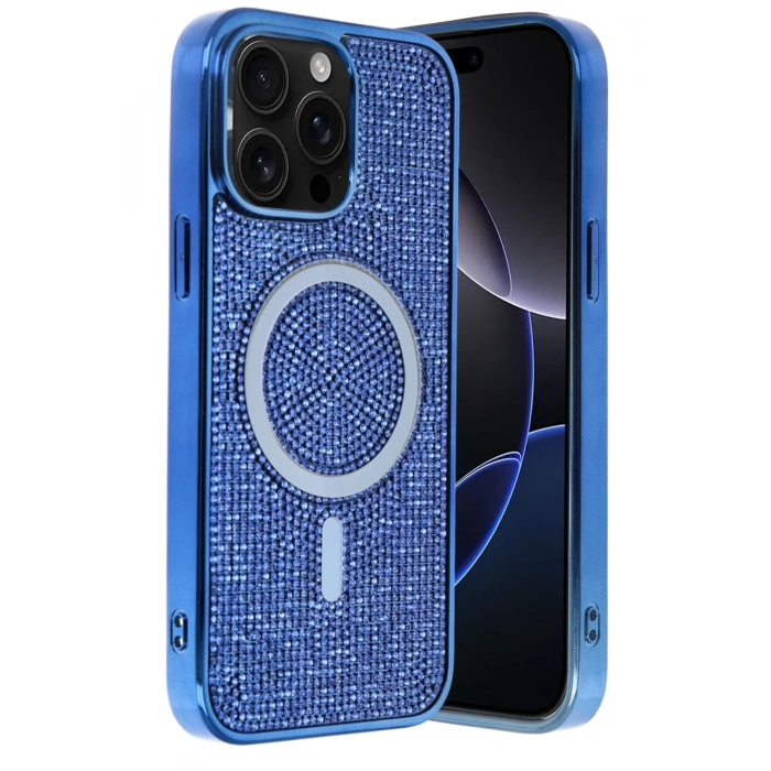 HarmonyAura Apple iPhone 14 Pro Max Helen Magsafe Kapak - Lacivert