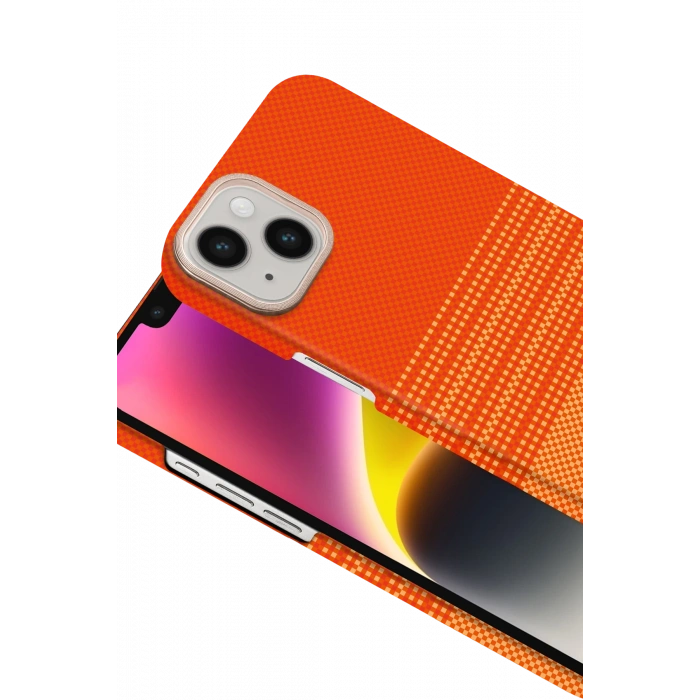 HarmonyAura Apple iPhone 14 Vega Magsafe Kapak - Sarı