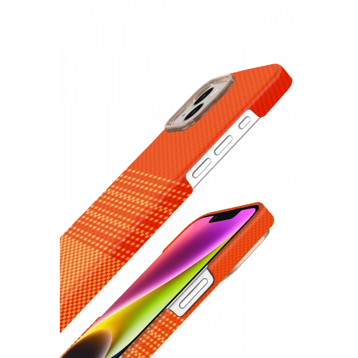 HarmonyAura Apple iPhone 14 Vega Magsafe Kapak - Sarı