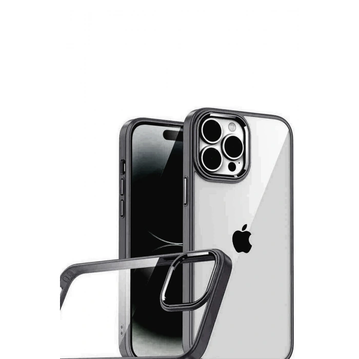 HarmonyAura Apple iPhone 15 Pro Max Razer Lensli Silikon - Siyah